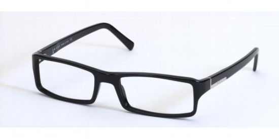 Zwarte Prada bril met multifocale glazen